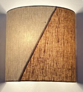 Applique bicolore en lin