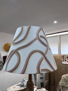 Abat-jour conique artisanal sur mesure en tissu coton – Les Juponnes Toulouse
